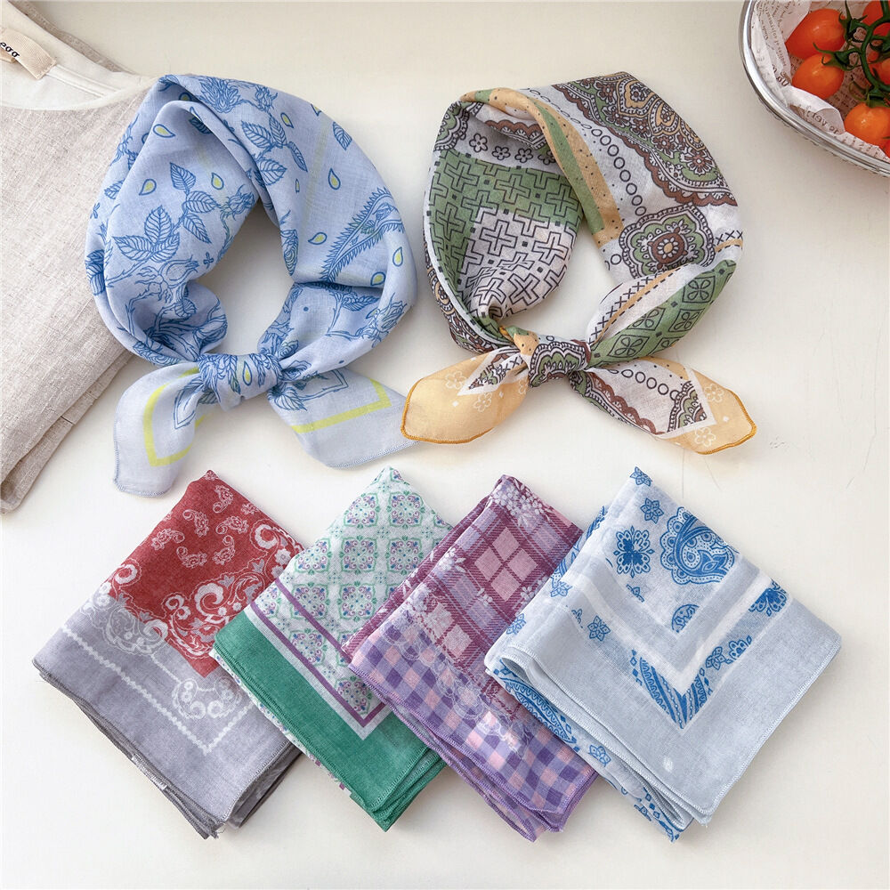 Romantic Sweet Flower Cotton Women's Summer Scarves 2
