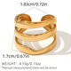 Gold Color/One Size/1pc Line Ring Picture3