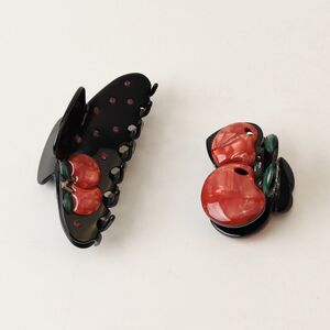 Romantic Series Retro Cherry Acetate Women's Hair Claws h5 Picture2