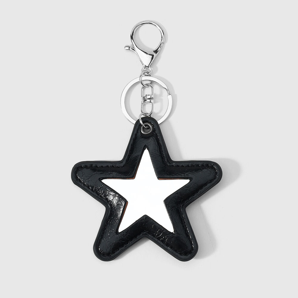Causal Solid Color Star Leather Bag Charms