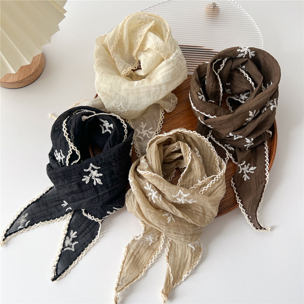 Sweet Flower Cotton Women's Summer Bandana h5 Picture3