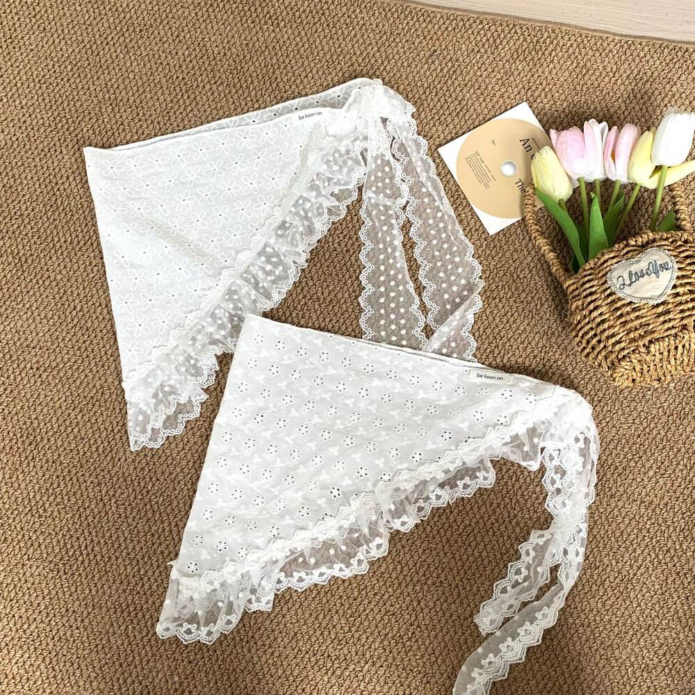 Romantische DIY-Sommerschals aus einfarbiger Spitze für Damen h5Bild2