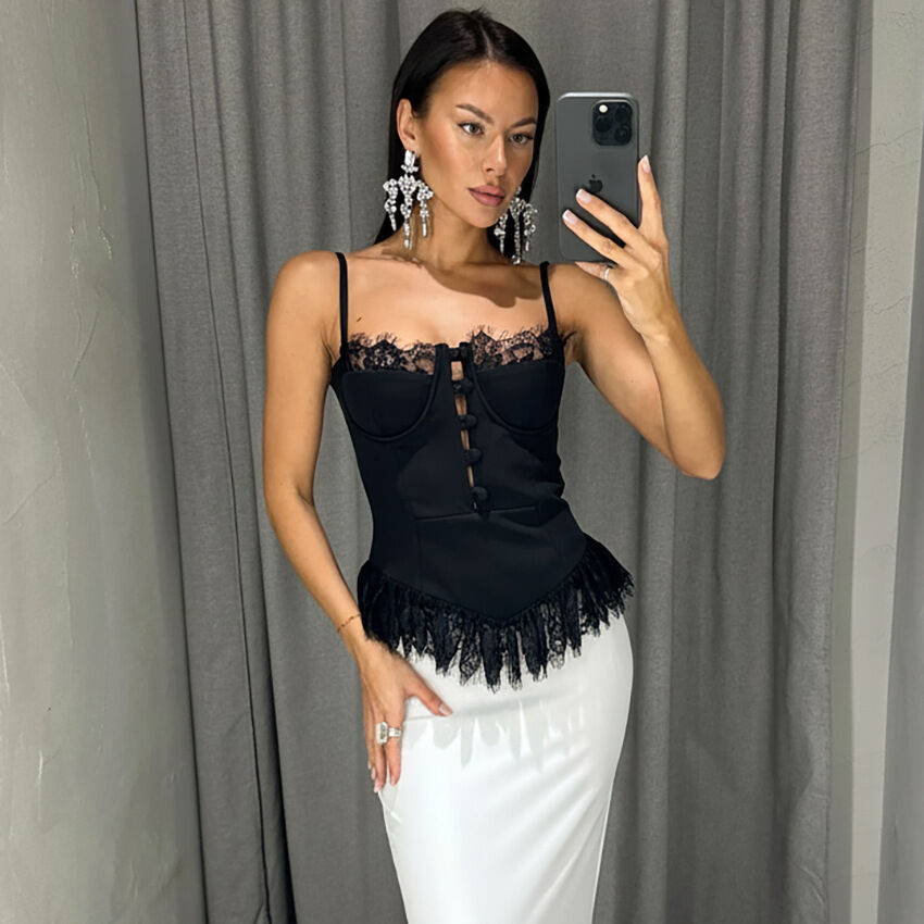Sexy Lace Women's Vests h5Picture4