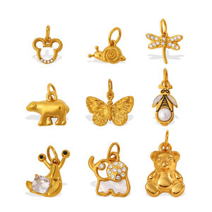 Animal Stainless Steel Waterproof Gold Color DIY Pendants h5 Picture4