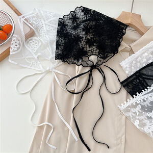 Romantic Series Elegant Solid Color Lace Women's Summer Scarves h5 Picture2