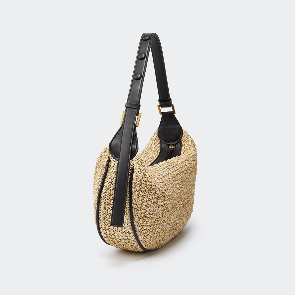 Causal Woven Solid Color Straw Women's Pillow Bag Picture2