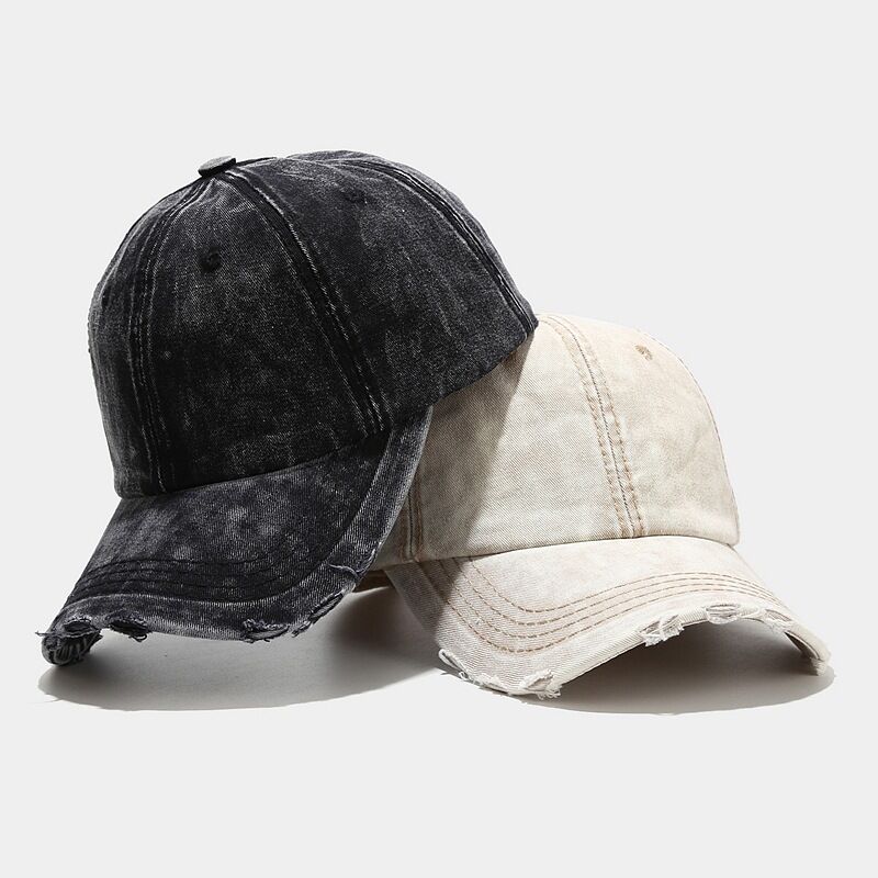 Simple Series Casual Gradient Color Denim Fabric Baseball Cap h5Picture2