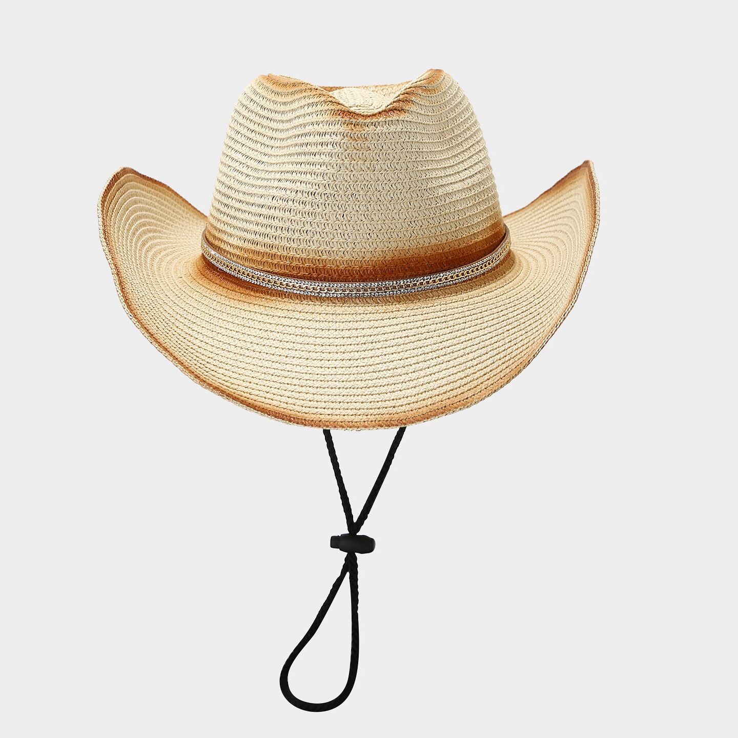Vacation Crystal Mixed Color Women's Straw Hats h5 Picture2