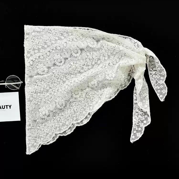 Elegant White Lace Women's Summer Scarves h5Picture6