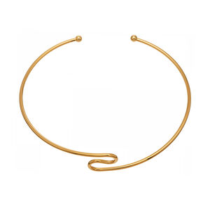 Minimalist Daily Lines Stainless Steel Gold Color Women's Chokers h5 Picture6