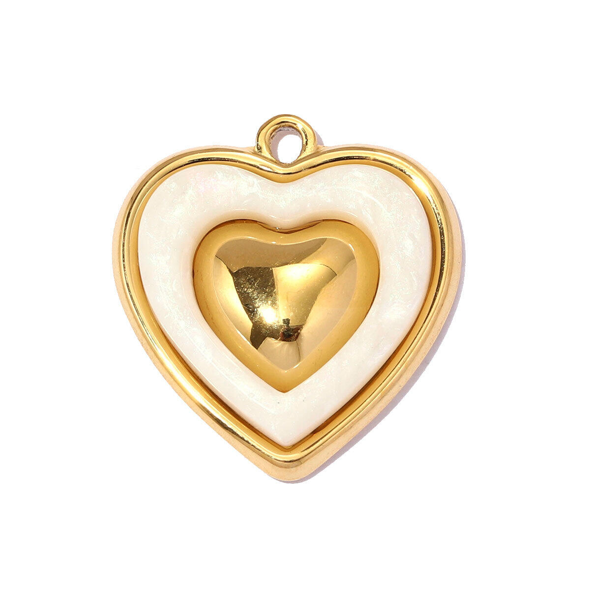 Classic Series Diy Heart Bow Knot Wings Stainless Steel Waterproof Gold Color Women's Pendants h5 Picture2