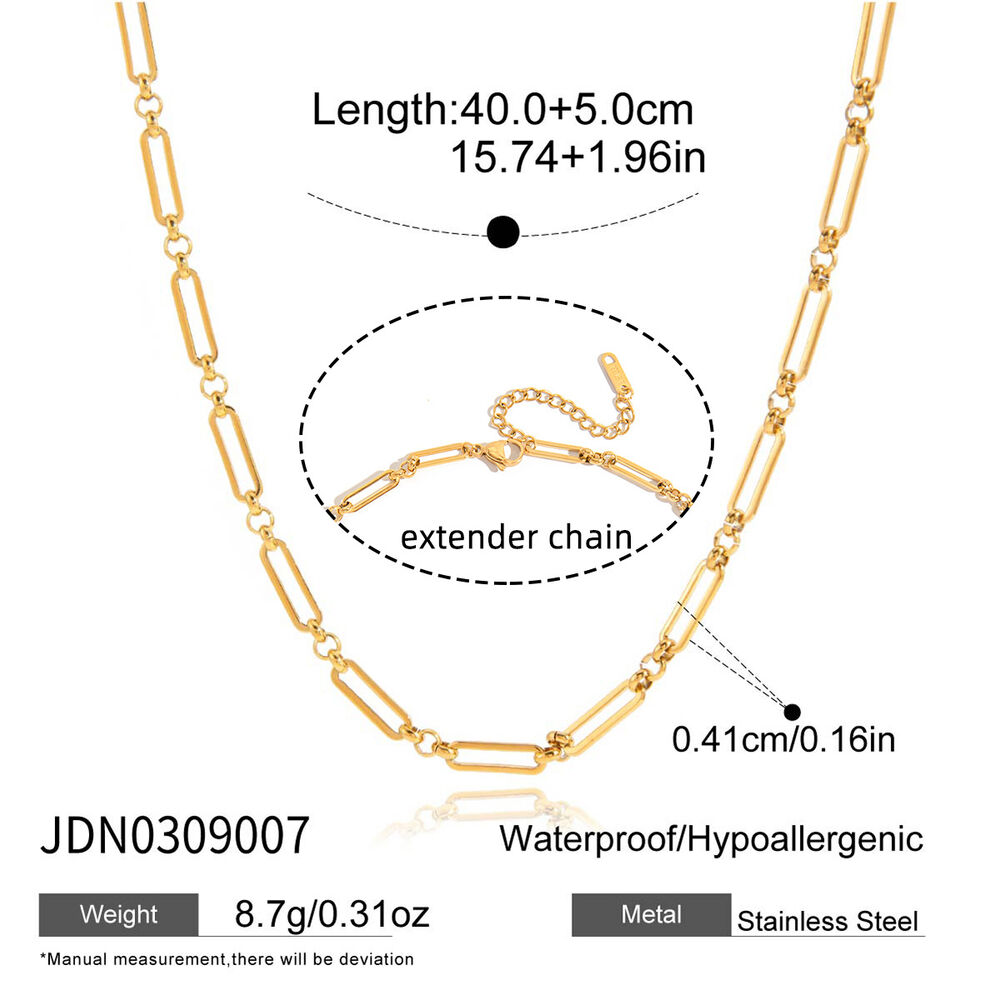 Y-förmige, wasserdichte Damen-Halskette aus Edelstahl mit Zirkonia in Goldfarbe