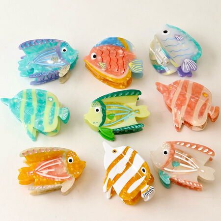 Romantic Series Sweet Oceanic Style Fish Acetate Women's Hair Claws