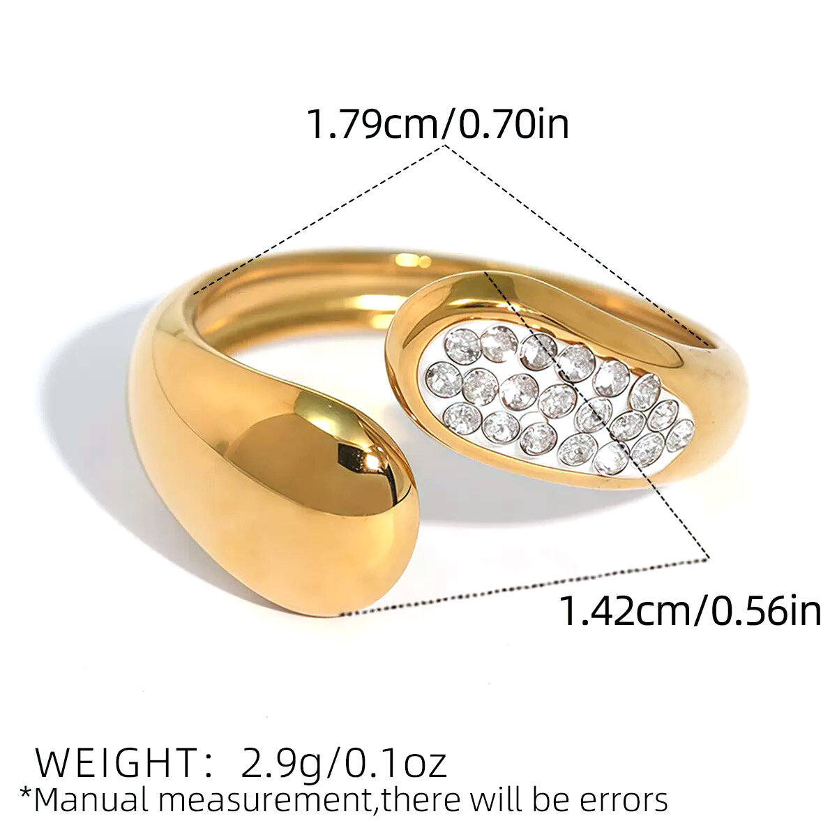 Colore oro/Taglia unica/A13-2-250721-1 Immagine2