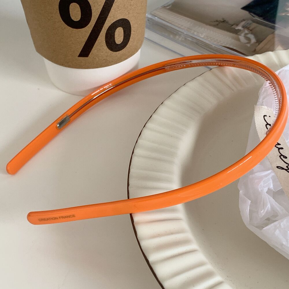 Simple Solid Color Acetate Sheet Women's Hair Bands h5Picture2