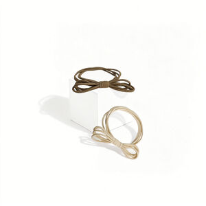 Simple Series Daily Bow Knot Solid Color High Elasticity Women's Hair Ties h5 Picture2