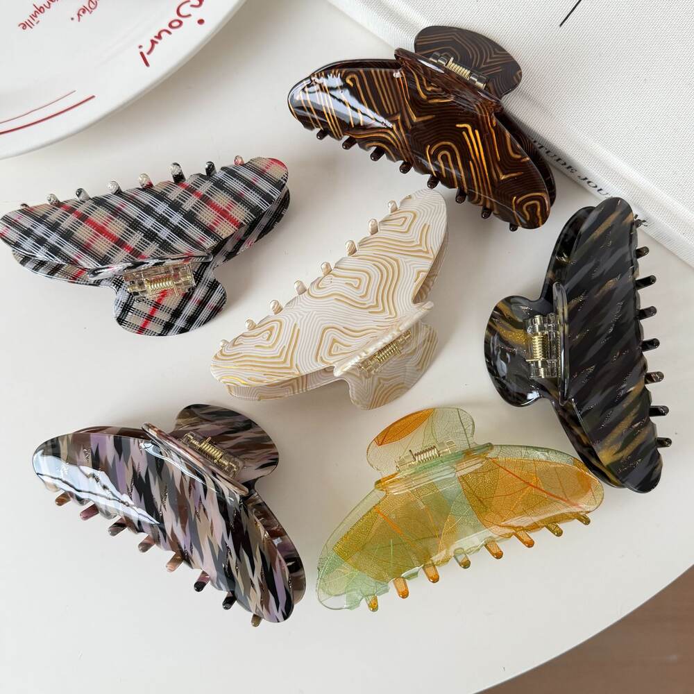 Simple Series Retro Gradient Color Acetate Women's Hair Claws h5Picture3