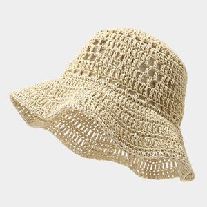 Vacation Solid Color Mixed Color Women's Straw Hats h5
