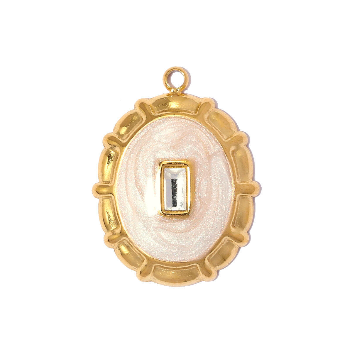 Simple Series Diy Animal Geometric Shape Stainless Steel Waterproof   Gold Color  Women's Pendants h5 Picture3
