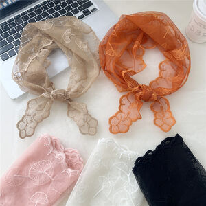Schickes Sommer-Bandana mit Blattspitze für Damen h5 Bild3