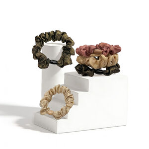 Luxurious Series Simple Solid Color Fabric Women's Hair Ties h5 Picture2