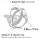 Silver Color/One Size/1pc Hollow Line Ring Picture2