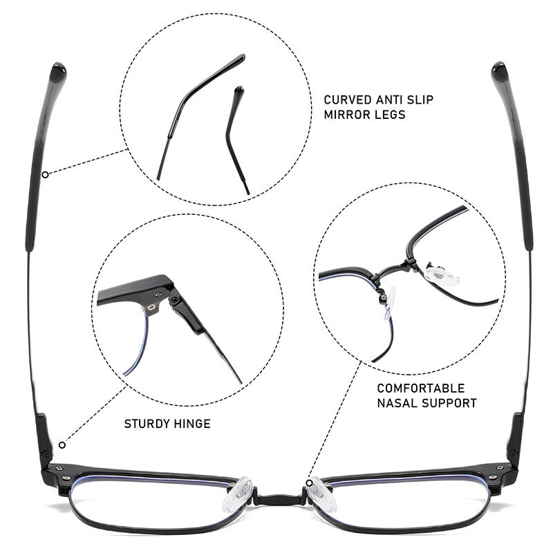 Simple Series Elegant Solid Color Women's Blue Light Blocking Glasses h5Picture4