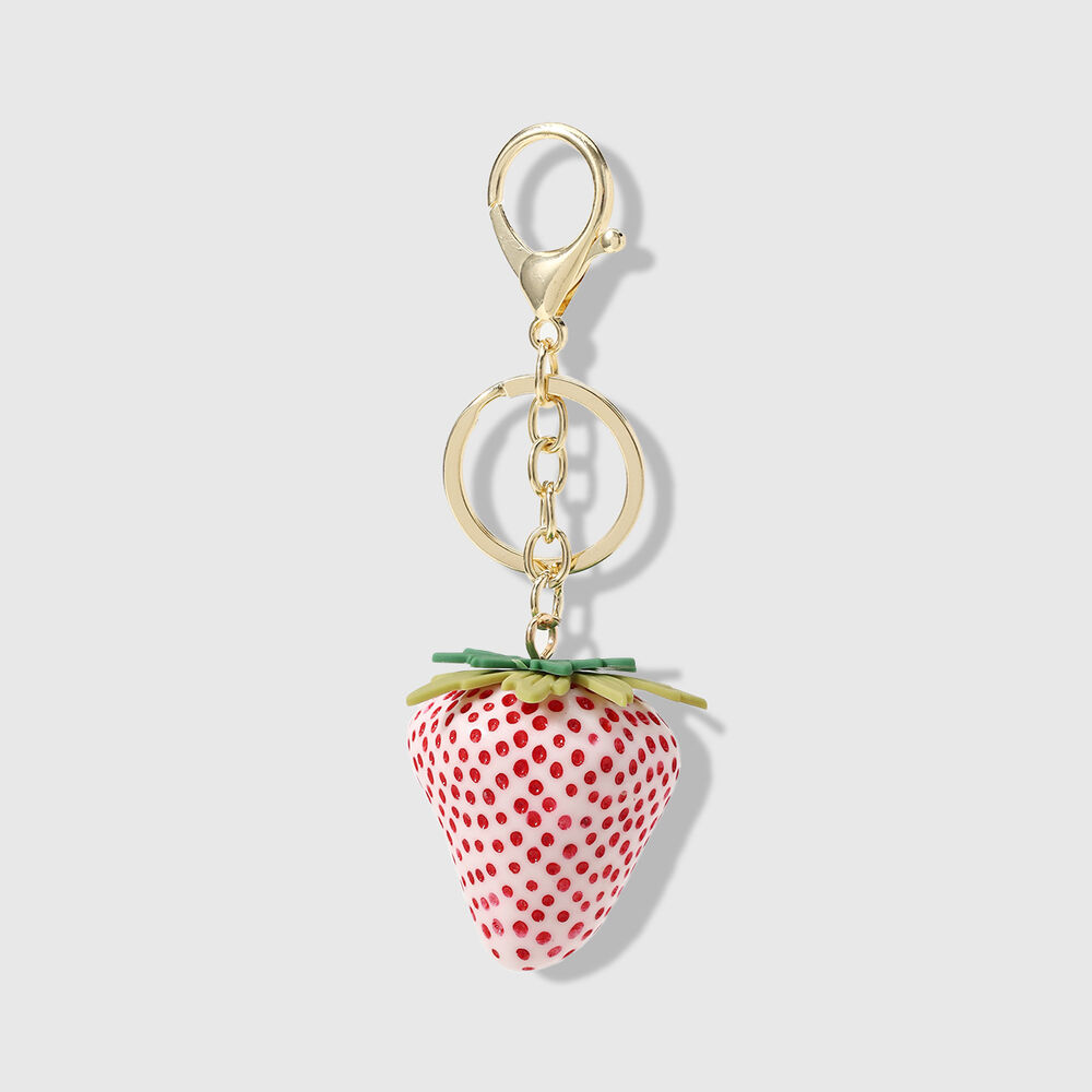 Sweet Resin Fruit Strawberry Bag Charms