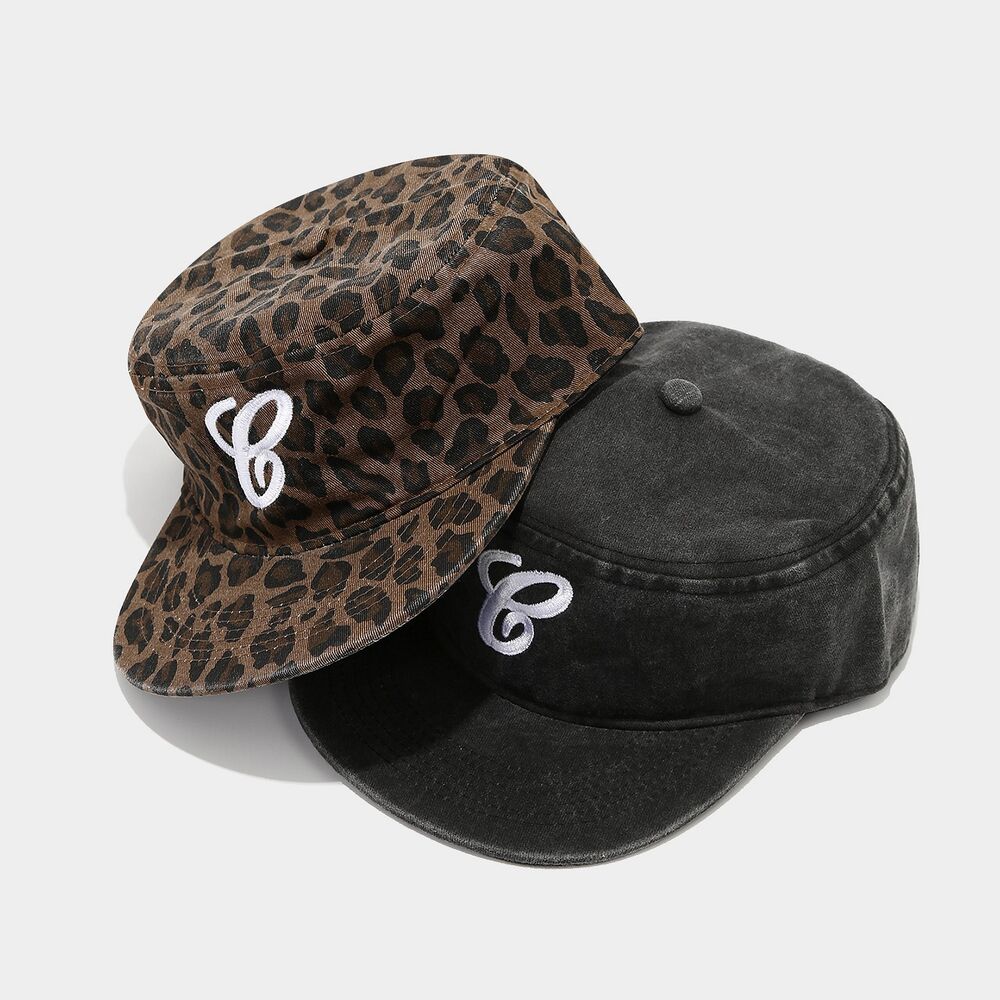 Casual Leopard Print Fabric Women's Baseball Cap h5Picture2