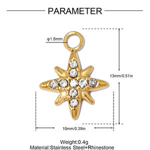 Romantic Series Diy Irregular Shape Fruit Stainless Steel Waterproof Gold Color Women's Pendants h5