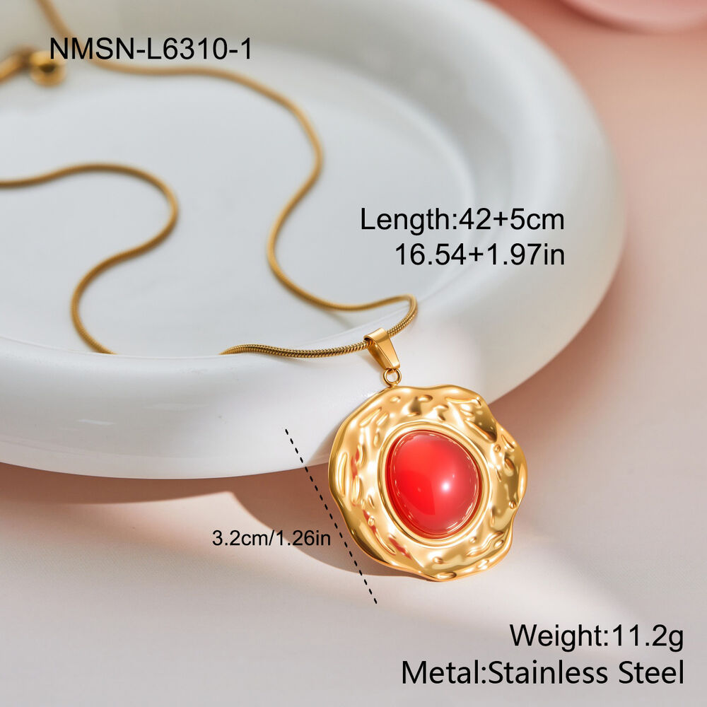 Simple Series Daily Irregular Shape Stainless Steel Waterproof Gold Color Women's Jewelry Sets