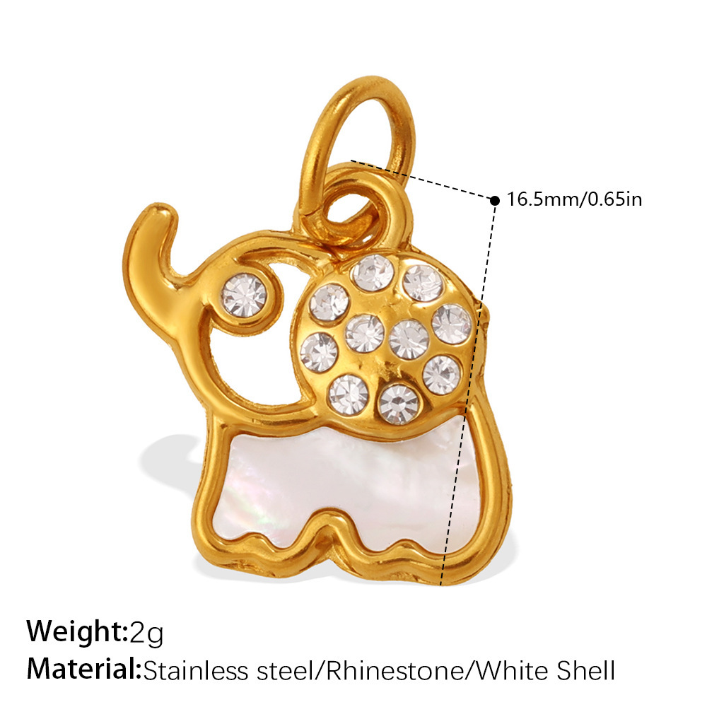 Animal Stainless Steel Waterproof Gold Color Diy Pendants Picture2