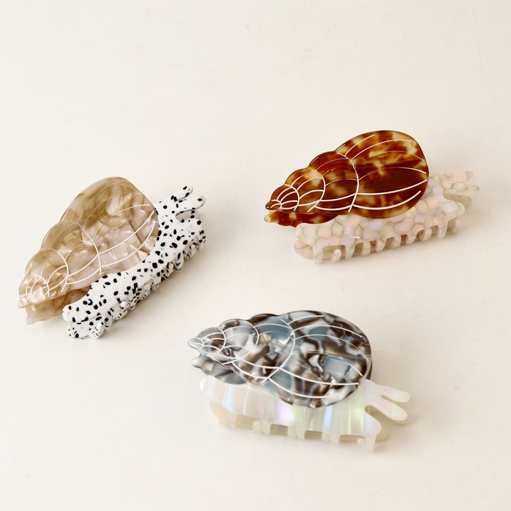 Romantic Series Vacation Shell Acetate Women's Hair Claws h5 Picture2