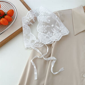 Romantic Series Sweet Solid Color Lace Women's Summer Scarves h5