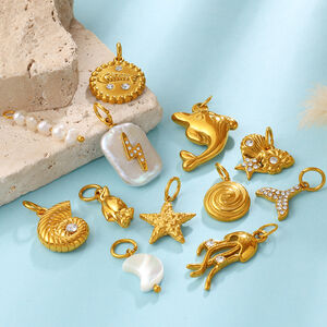 Oceanic Stainless Steel Waterproof Gold Color DIY Pendants h5 Picture2