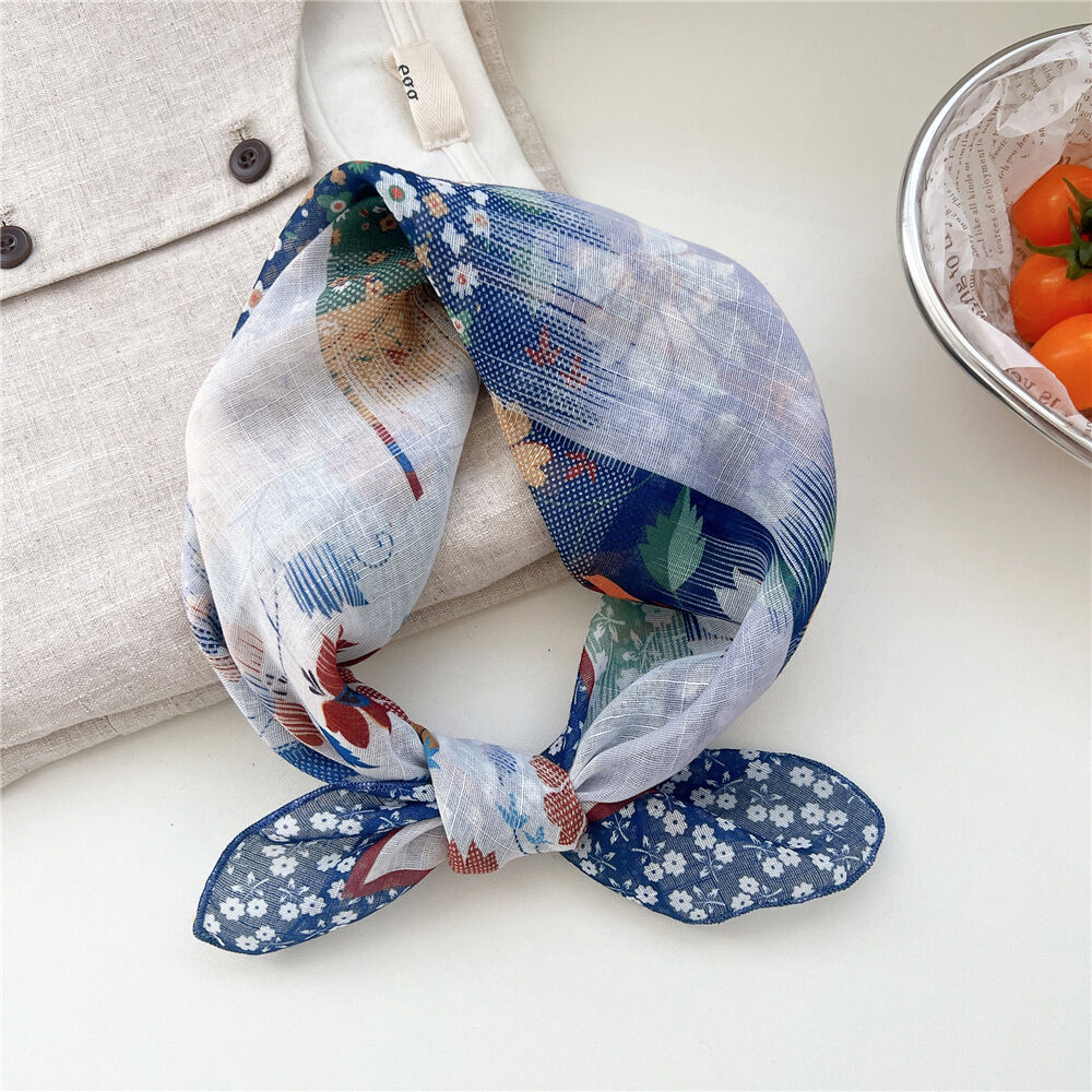 Retro Flower Cotton Women's Summer Scarves