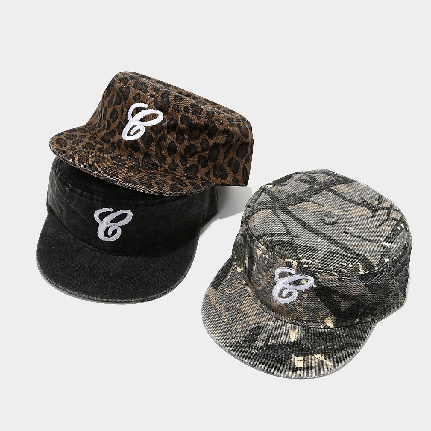 Casual Leopard Print Fabric Women's Baseball Cap