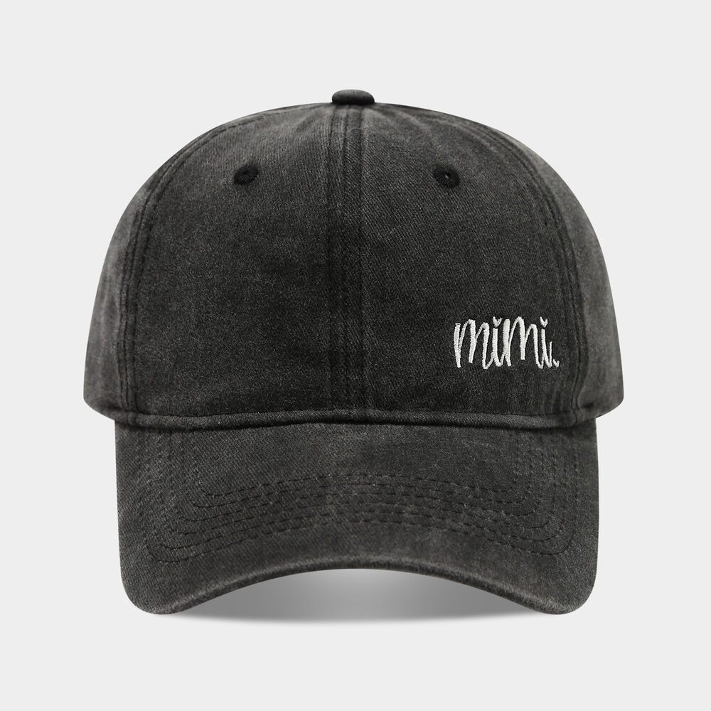 Simple Letter Embroidery Fabric Women's Baseball Cap