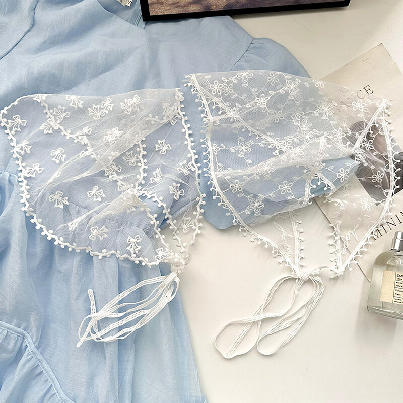 Romantik Tatlı Dantel Bandana Çok Fonksiyonlu Kendin Yap Başörtüsü ve Kemer
