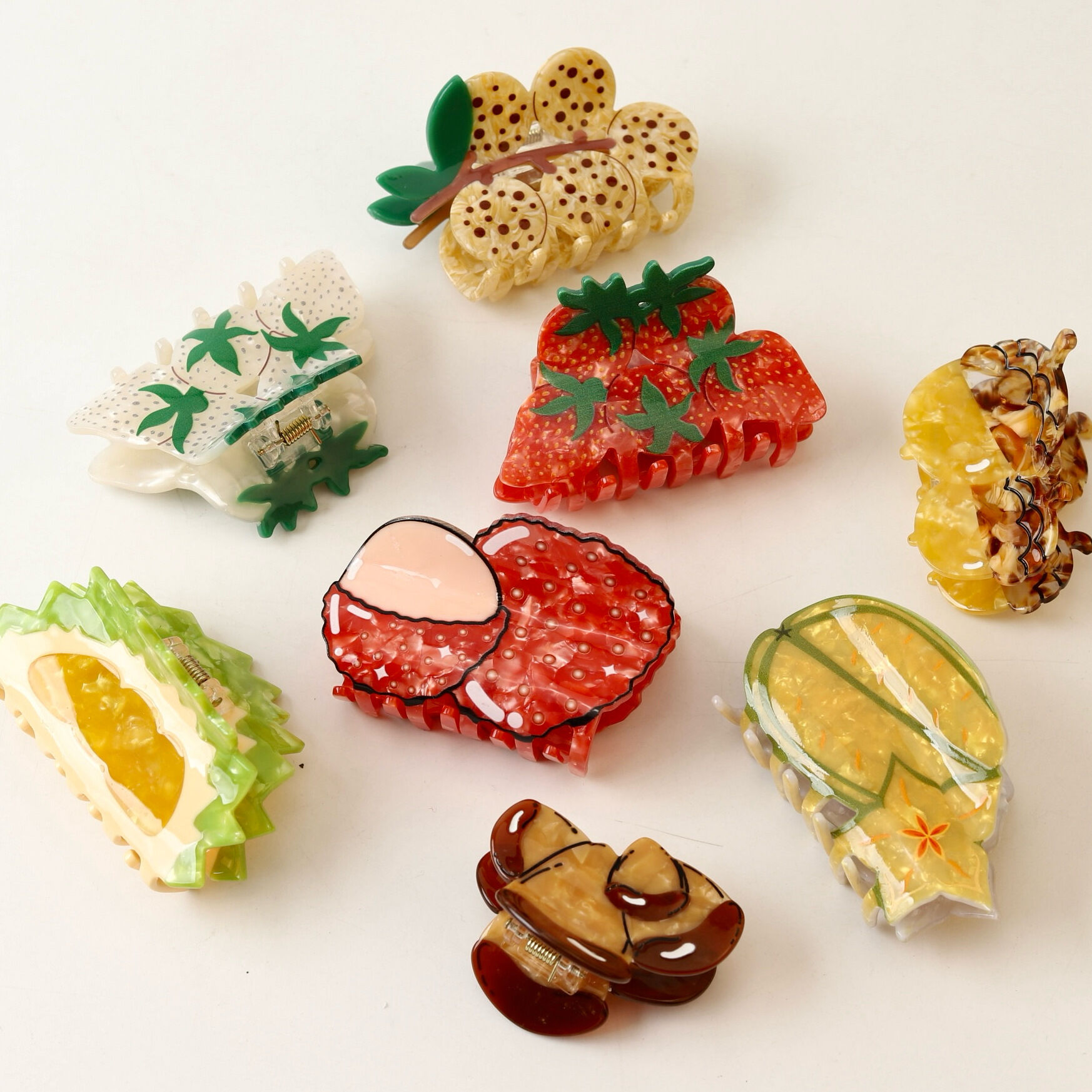 Romantic Series Sweet Fruit Acetate Women's Hair Claws 2