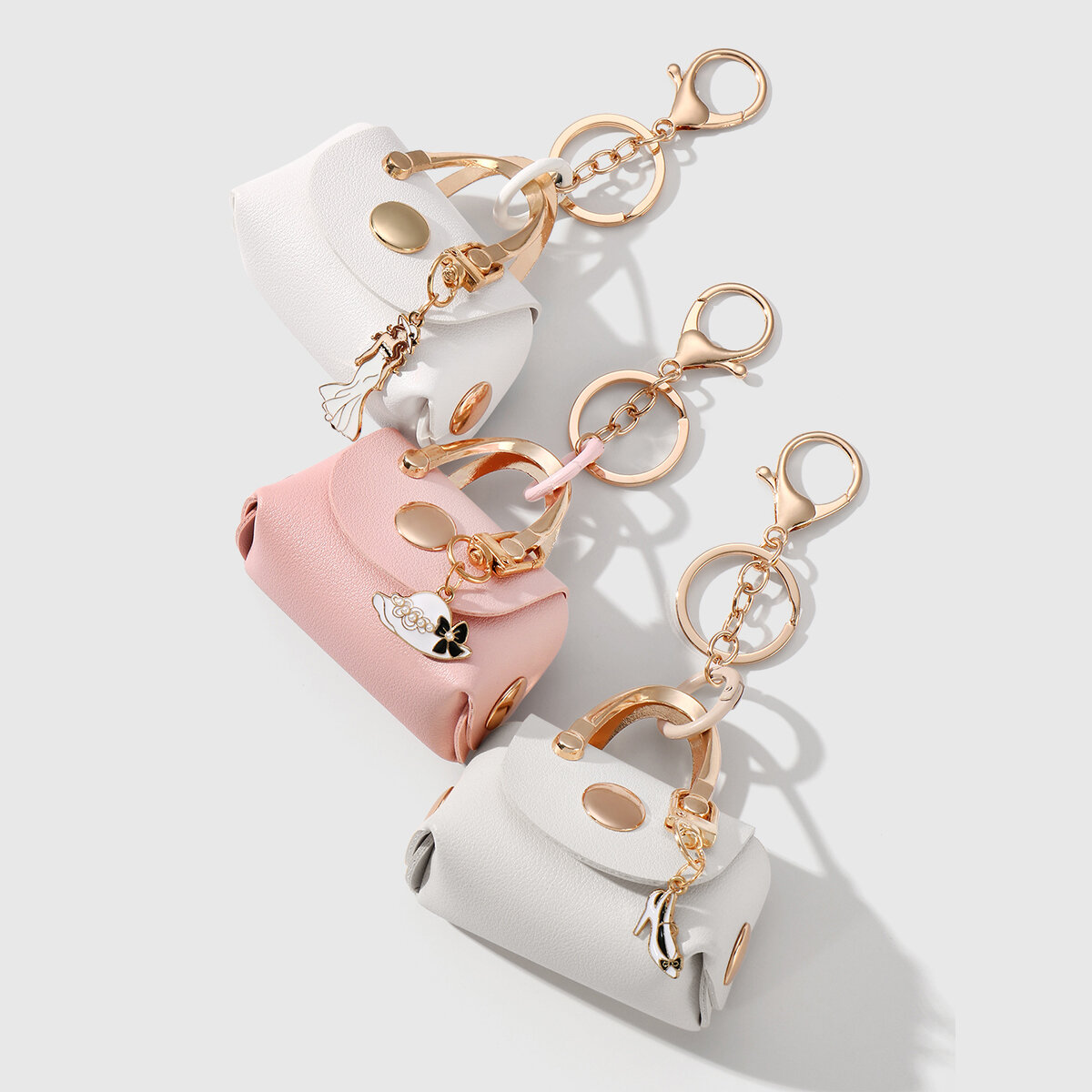1 Piece Solid Color Mini Bag Charm