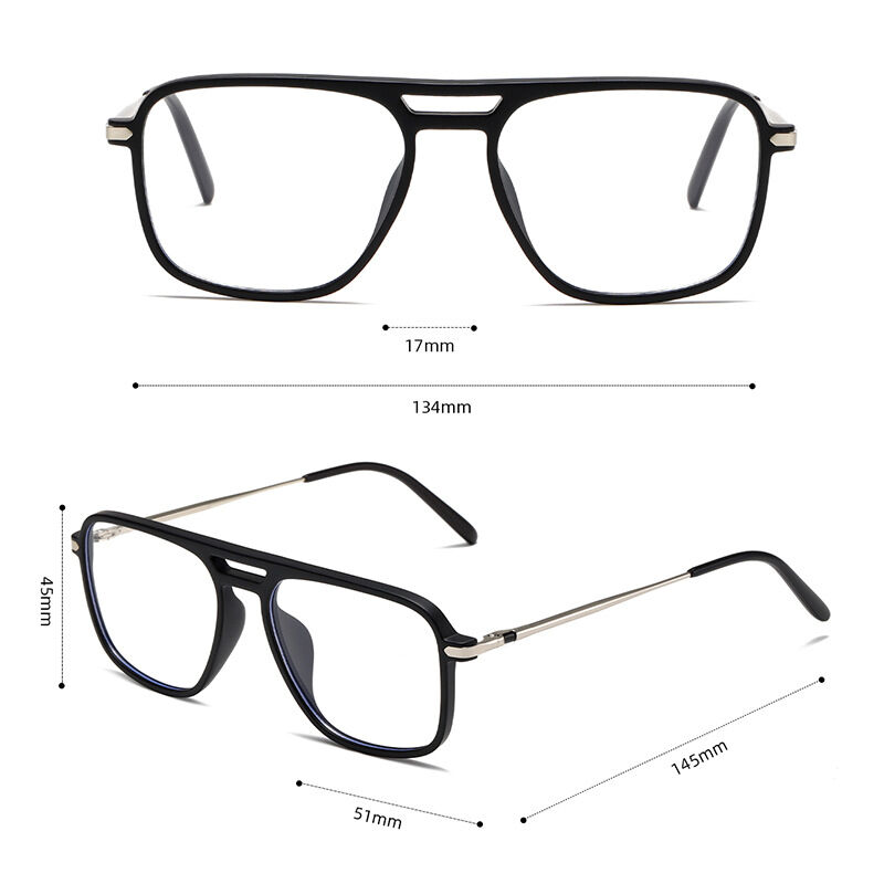 Simple Series Casual Solid Color Leopard Print Women's Blue Light Blocking Glasses Picture4