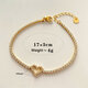 Gold Heart Bracelet B735 Picture5