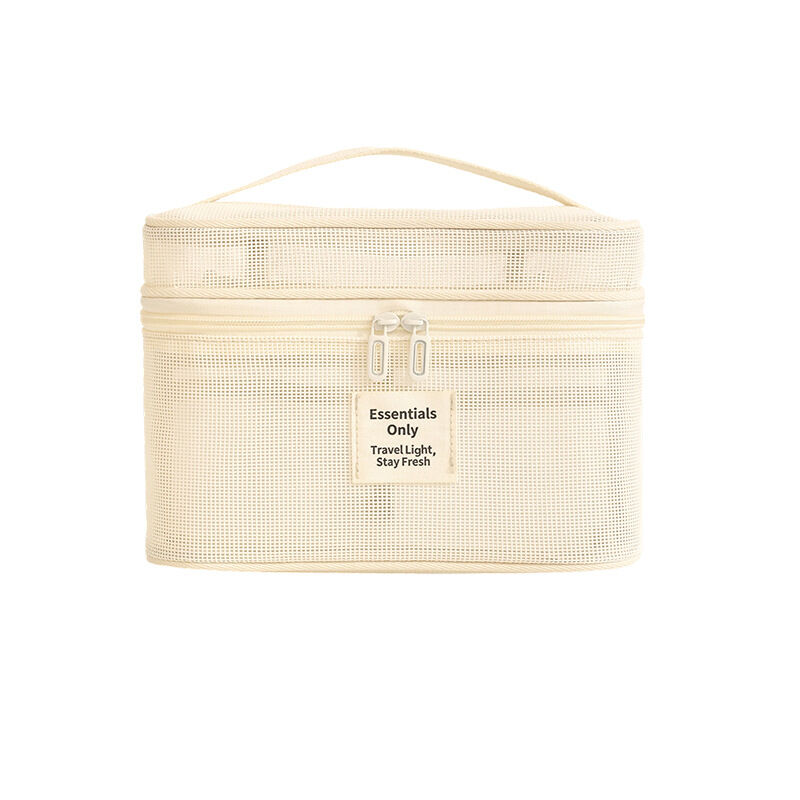 Simple Plaid Women's Makeup Bags