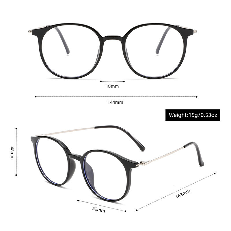 Simple Series Casual Solid Color Blue Light Blocking Glasses Picture4