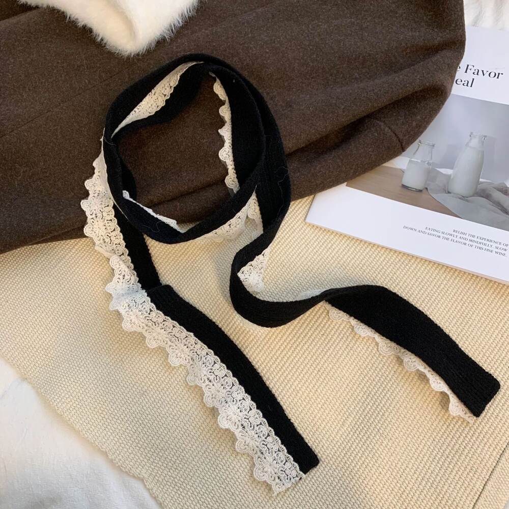 Romantic Series Sweet Solid Color Lace Women's Summer Scarves
