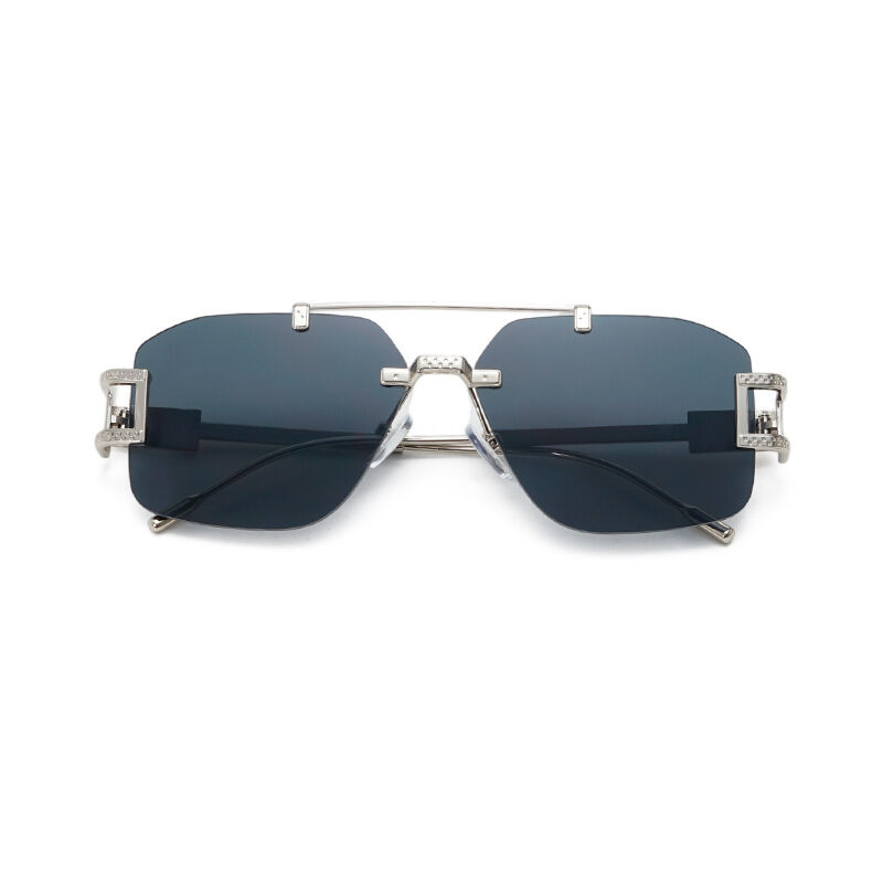 Luxurious Series Casual Solid Color Gradient Color Women's Sunglasses h5 Picture3