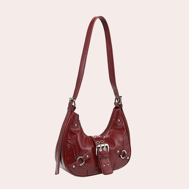 Bolsos cruzados de mujer de PU con remaches metálicos estilo Y2K Imagen2