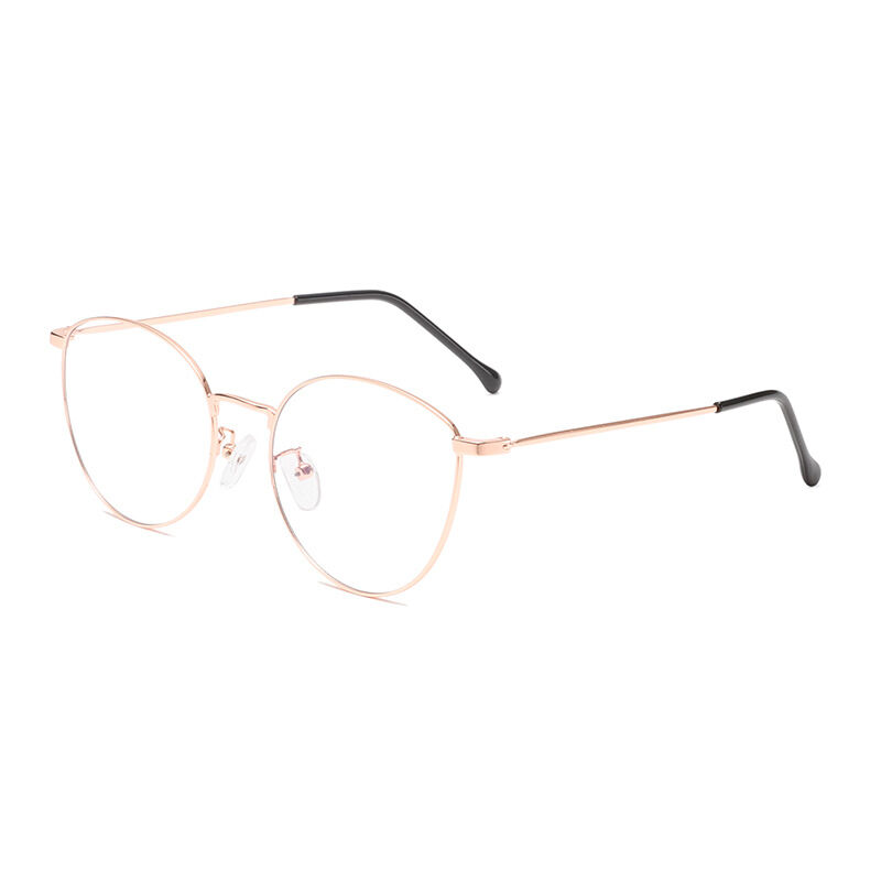 Eenvoudige serie elegante damesbril met blauwlichtfilter in effen kleur