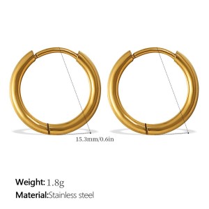 Orecchini Pendenti Da Donna In Acciaio Inossidabile Color Oro Con Frutta Quotidiana Della Serie Simple h5 Immagine2